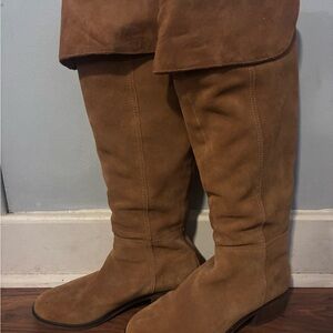 Gibson Latimer Tall Suede Over-the-Knee Boots - Camel Brown